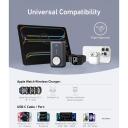 Anker MagGo Power Bank A1657H11, 10000 mAh, 2x USB-C, 5V-3A, 9V-3A, 12V-2,5A, 15V-2A, 20V-1,5A, belaidis įkroviklis 5W