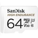 Sandisk карта памяти 64 ГБ MicroSDXC UHS-I, SDSQQNR-064G-GN6IA, 64 ГБ, 100 МБ/с, 40 МБ/с, U3, V30, Class 10, термостойкая