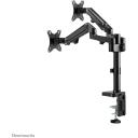 Neomounts stiprinājuma roka DS70-750BL2, 17-27", 7 kg, VESA 75x75/100x100 mm, gāzes atsperes augstuma regulē&scaron;ana, melna