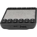 Denver Lādētājs-akumulators PBQ-4000 117140000310, 4000mAh, 5V 2A, 5V 2A kopējā maks., 1A bezvadu izeja, USB-C + Micro USB