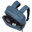 Rivacase Seljakott BISCAYNE 8365BLUE, 17.3", 850g, pol&uuml;ester, monokroomne, 2 taskut, ergonoomiline disain