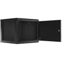 Lanberg Seinale kinnitatav 19" Rack kapp 9U WF01-6609-00S, 600mm, 600mm, 9U, 60kg, IP20, metalluks, 2 ventilaatoriavaust