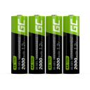 Green Cell Laetav Aku GR02, 4x AA, 1.2 V, 2000 mAh, Ni-MH, laadijat ei ole kaasas