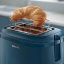 Philips Toaster HD2511/70, 830 W, 220-240 V, 50-60 Hz, 2 riekelės, Mėlyna, Plastikas, 0.85 m laidas, 8 rudos lygiai