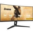 Iiyama G-MASTER GCB3486WQSCP-B1 LCD monitor, 86.4 cm, 3440 x 1440, 240 Hz, 0.4 ms, KVM, FreeSync Premium