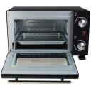 Esperanza Mini cepe&scaron;krāsns EKO007N, 10 L, 800 W, melna, mehāniskais taimeris, 250 &deg;C, 0.9 m vads, stikla durvis