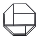 Sienas plaukts SEAFORD 77x22xH77cm, melns AC89690 Allit