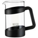 Resto prantsuse press 90508, 600 ml, Borosilikaatklaas, Roostevaba terasfilter, Plastmassist kaas, Must