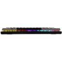 White Shark Klaviatuur WAKIZASHI-2-US-B-G-RED.SW, 0.430 kg, 29.2 cm, 10.5 cm, 3.5 cm, RGB valgustus, 64 klahvi, USB-A/USB-C