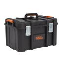 Liela Instrumentu kaste, POWERPLUS, POWDPTB02, izturīga, kaudzē saliekama, ar metāla sprādzēm