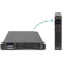 Digitus UPS pingestabilisator DN-170094, 1500 W, 1500 VA, 1 x C14, 8 x C13, 1 x USB, 1 x RS232, RJ-45, LCD