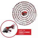 Bezvadu leņķa slīpma&scaron;īna TP-AG 18/125 CE Q Li-Solo, EINHELL, 4431155, 18V, bezsuku motors, 900W, 10500 apgr./min, ātra diska maiņa
