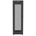 Lanberg Rack kapp 19" vabalt seisv 42U/600x600, FF01-6642-23BL, must, 251&deg; esiseina avamine, k&otilde;rgus 212.7cm