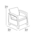 Garden furniture set Corfu Set brown 29197361599 KETER