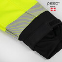 Hi-vis softshell jaka Palermo, 8000 mm, 5000 g/m&sup2;/24 h, PESSO, PALERMOGXL, dzeltena/melna, XL