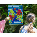 Rullējams šautriņu komplekts, 51x41 cm mērķis, 6 Velcro bumbiņas, R991076, SCHILDKRÖT