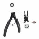 Circlip pliers 150mm, KREATOR, KRT605105, 4 interchangeable jaws