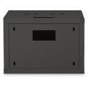 Digitus Sienas montāžas skapītis DN-19 07-U-SW, IP20, stikla durvis, 305-370mm, 100kg, 420x600x450mm