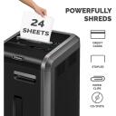 Fellowes Шредер 225Ci 24 листа Резка поперек 4 x 38 мм Уровень безопасности P-4 60 литровый контейнер