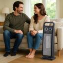 Beper Ventilatora sildītājs P203TER002, 2000W, 2 jaudas līmeņi, keramikas, melna, termostats, ventilators, aukstā gaisa funkcija