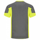 T-mar&scaron;kiniai Breeze, 3XL, Pesso, pilkas/geltonas, 92% terilen, 8% spandeksas, 95% poliesteris, 5% spandeksas