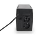Digitus Line-Interactive UPS DN-170063-B, 600 VA, 360 W, Pseudo sine, 2 AC i&scaron;ėjimai, 12 V, 7 Ah, 50 Hz, 40 dB, LCD ekranas