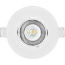 Emos prožektorius SIMMI ZD3122, 5 W, 450 lm, 230 V, 35 mA, 110&deg;, 4000 K, IP20, įmontuotas, baltas
