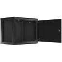 Lanberg Seinale paigaldatav kapp 19" 9U WF01-6409-00B, 600x450mm, maksimaalne koormus 60kg, IP20, metalluks, 2 ventilaatori pesa