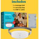 Homedics Masāžas josta WMH-200H, 5W, 1.63kg, 3 vibrācijas līmeņi, 3 siltuma līmeņi, USB, regulējama, uzlādējama