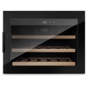 Винный шкаф холодильник встраиваемый 18 бутылок компрессорная технология класс энергоэффективности G размеры 34.5&times;82&times;55.5 cm чёрный WineSafe 18 EB 00627 Caso