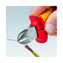 Diagonālie griezēji, Knipex, 70 06 160 SB, hromēti, izolēti rokturi, 160 mm, līdz 1000 V AC/1500 V DC