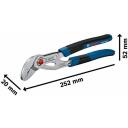 Bosch Tangid 1600A02W3N, 46mm, 250mm, 1, 0.36kg, 2K pehmead k&auml;epidemed, reguleeritavad t&ouml;&ouml;osale, klambrite kaitse