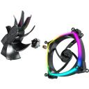 Montech Datora korpuss ventilators RX120 PWM BLACK 3 IN 1, 120mm, 1600RPM, 27dB, 3xRGB, 4-pin PWM