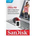 SanDisk Ultra Fit USB m&auml;lupulk SDCZ430-032G-G46, 32 GB, 130 MB/s, USB Type-A, katteeta, paroolikaitse