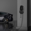 Стационарное настенное зарядное устройство EV Charge A0822-EU03, 22 кВт, 32 А, Type 2, 3 фазы, кабель 6 м, с приложением, чёрный