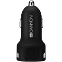 Автомобильное зарядное устройство с током 2.4 A и двумя USB A выходами C-04 Черный CNE-CCA04B CANYON