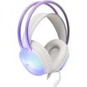 White Shark K&otilde;rvaklapid PEACOCK-2 WHITE, 212g, Valge, 2m, 32&Omega;, 20Hz-20KHz, RGB valgustus, &uuml;le k&otilde;rvade