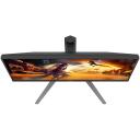 AOC 24G4HA monitor, 24", 1920 x 1080, 200 Hz, 0.5 ms, 300 cd/m&sup2;, 2xHDMI, must, punane