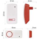 Emos Juhtmeta uksekell P5750.2T, 1 tk, 2 nuppu, 150 m, 10 meloodiat, IP44, 95 dB, self-learning
