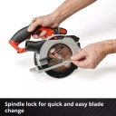 Bezvadu apļveida zāģis TE-CS 18/150 Li - Solo, EINHELL 4331220, kompakts un viegls dizains, 150 mm zāģa asmens, ērta regulē&scaron;ana bez instrumentiem