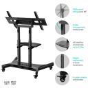 Onkron TV stovas TS1380-B, 50-83 colių, maksimali apkrova 65.5 kg, VESA 100x100-800x500 mm, auk&scaron;čio reguliavimas 880-1200 mm