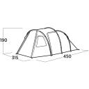 Easy Camp Семейная палатка Hidra 5 120491, 5 человек, 3000 мм, 2 двери, огнестойкое покрытие, съемный пол