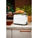 Adler Toaster AD 3216, 750 W, 2 pesa, plastkorpus, valge, automaatne v&auml;ljal&uuml;litus, pruunistamise reguleerimine
