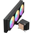 Gamemax protsessori vedelikjahutus GLACIER 360 LCD BK, 85.82 cfm, 800-2000 rpm, TDP kuni 330W, ARGB ventilaator
