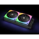 Thermaltake Datora ventilators CL-F136-PL14SW-A, 14cm, 30.7dB, RGB, 3 gabali, 500-2000rpm, 9-pins