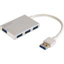 Sandberg USB 3.0 tasku keskseade 133-88, 4 porti, 5000 Mbit/s, RoHS, alumiinium