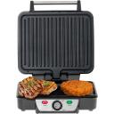 Mesko Grill MS 3050, 1800 W, Must/roostevaba teras, 180&deg; avamine, reguleeritav termostaat, kergesti puhastatav, mitte kleepuv kate