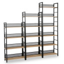 Plaukts HECTOR 60x28xH187cm, osis/melns 40863