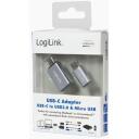 Logilink USB-C uz USB3.0 un Micro USB adapteris AU0040, 0.012kg, 0.023kg, USB 3.1 tipa C, USB 3.0, Micro USB 2.0