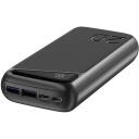 Navitel Power Bank PWR20 MX Black, 20000mAh, 3.7V, 74Wh, 2 USB-A porti, kahepoolsed USB-C port